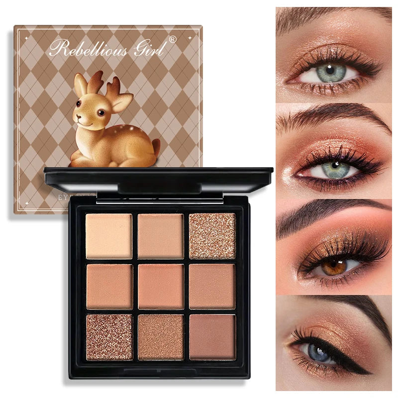 Rebellious Girl Matte Shimmer Eyeshadow Palette