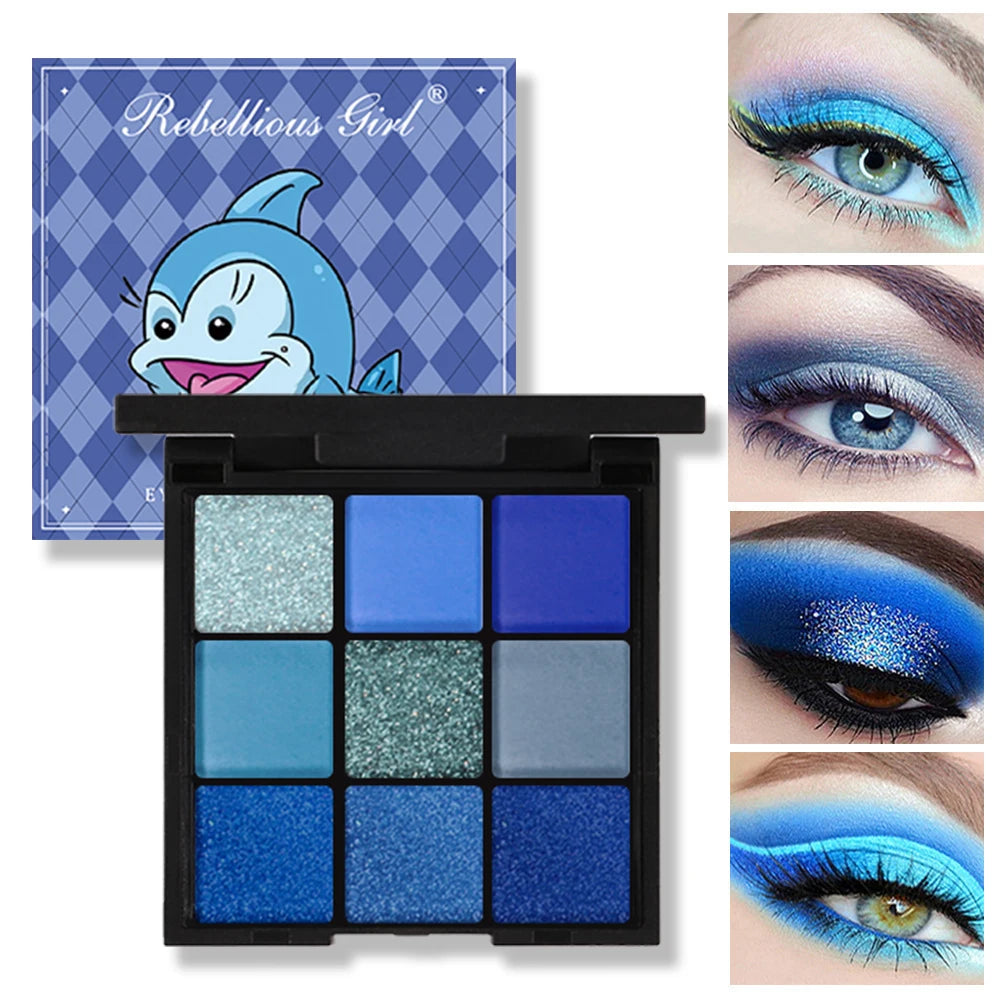 Rebellious Girl Matte Shimmer Eyeshadow Palette
