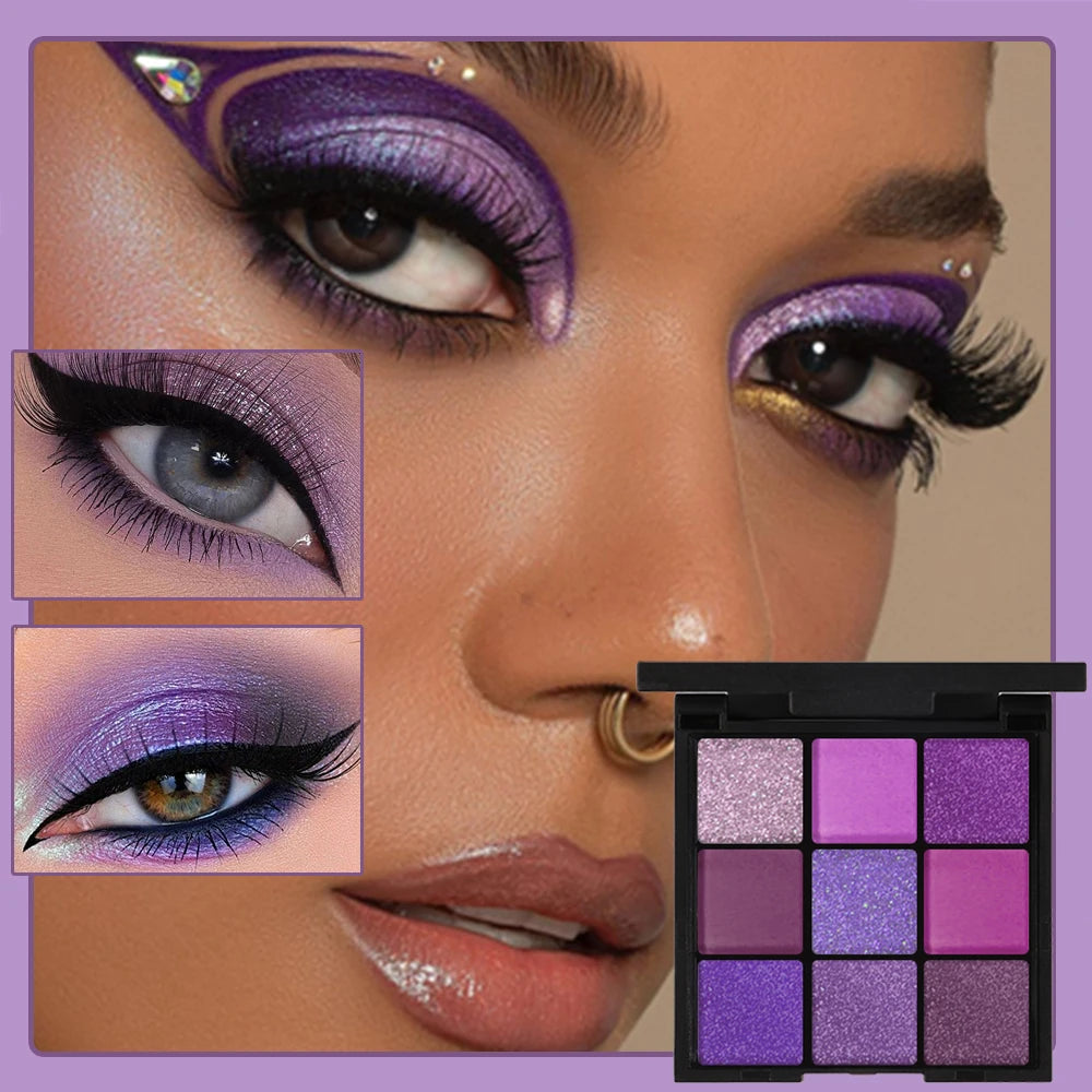 Rebellious Girl Matte Shimmer Eyeshadow Palette