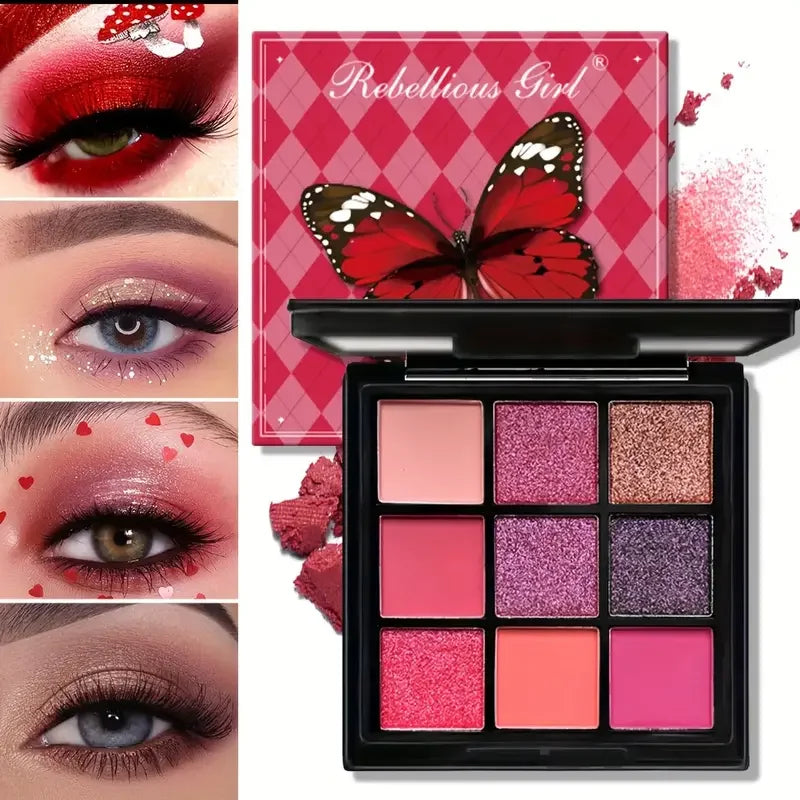 Rebellious Girl Matte Shimmer Eyeshadow Palette
