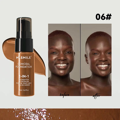 MLSMILE 2-IN-1 Liquid Foundation and Concealer