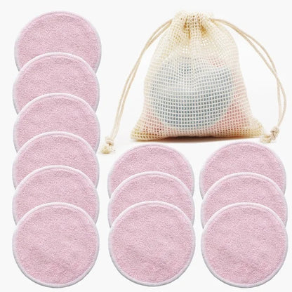 Reusable Makeup Remover Cotton Pads 12PC