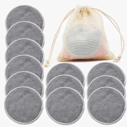 Reusable Makeup Remover Cotton Pads 12PC