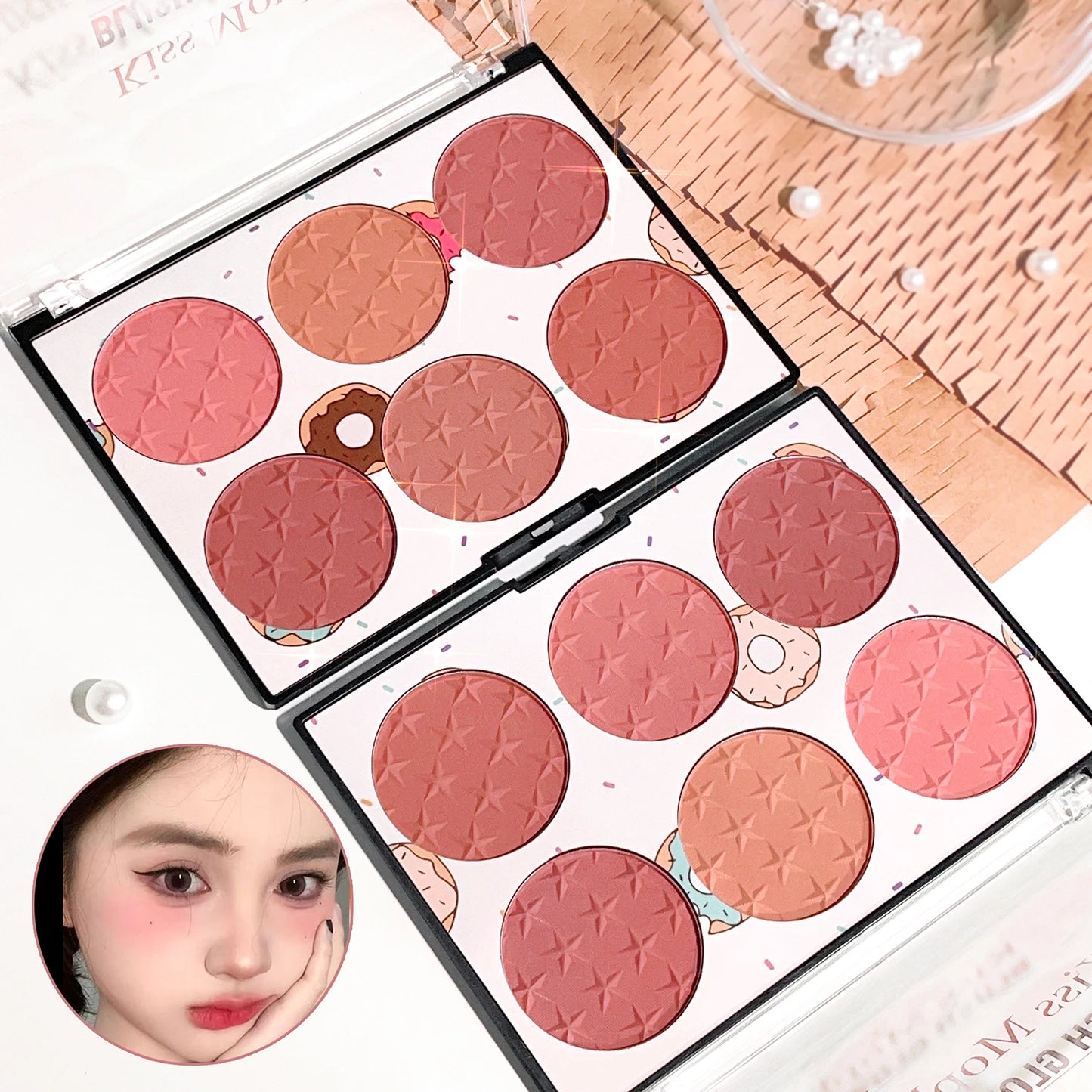 Kiss Mophy Blush Glow Kit Matte Palette