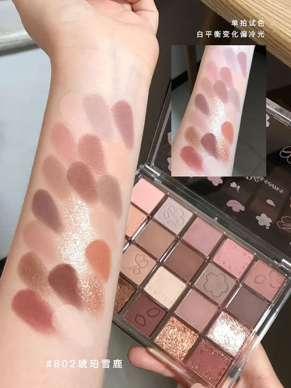 DIKALU Cherry Blossom Matte Eyeshadow Palette