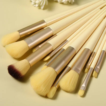 Makeup Brush Set and Bag 13 Pcs