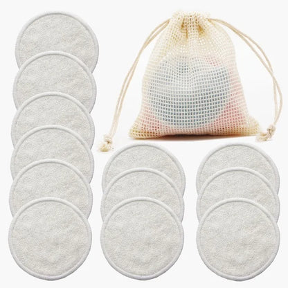 Reusable Makeup Remover Cotton Pads 12PC