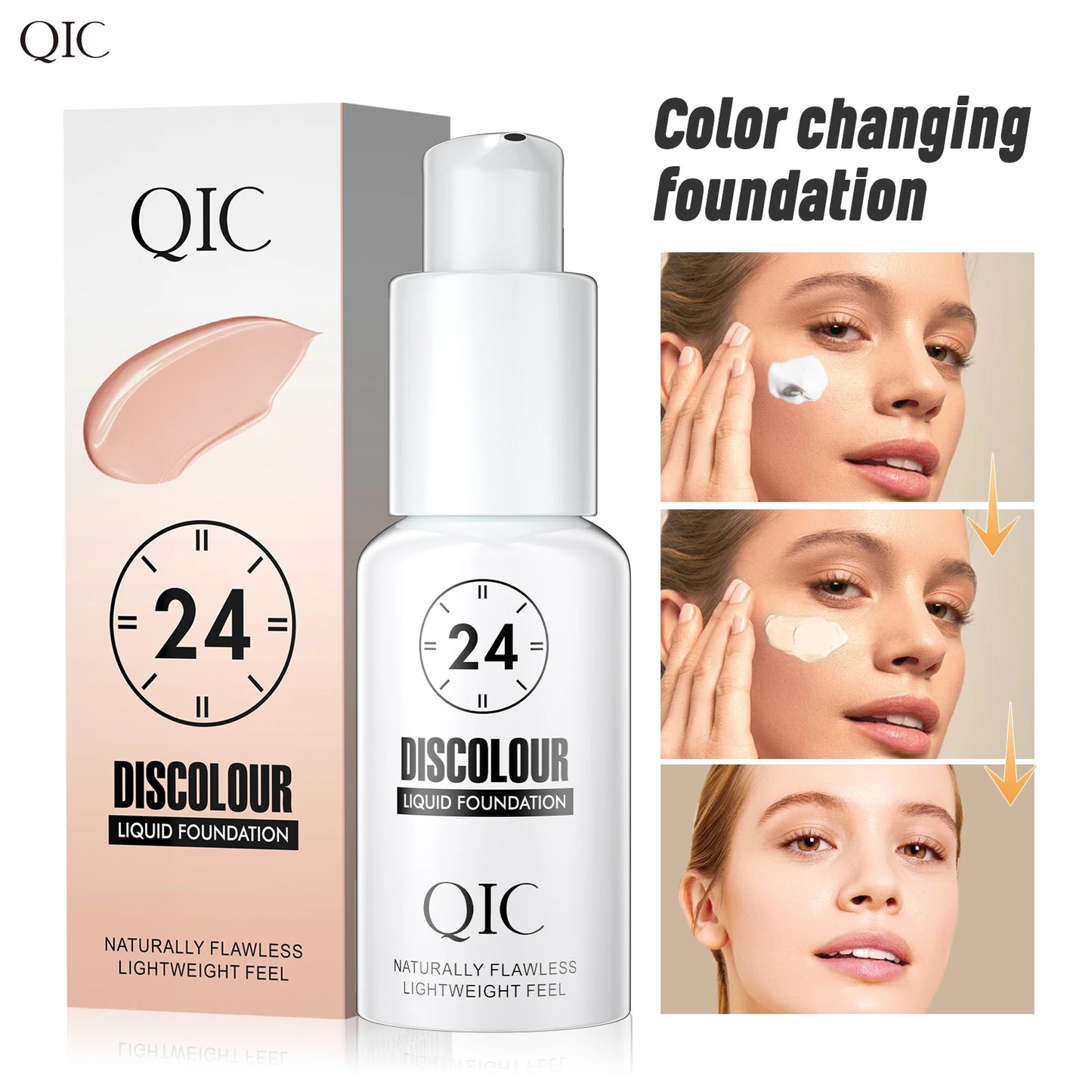 QIC Color Changing Liquid Foundation