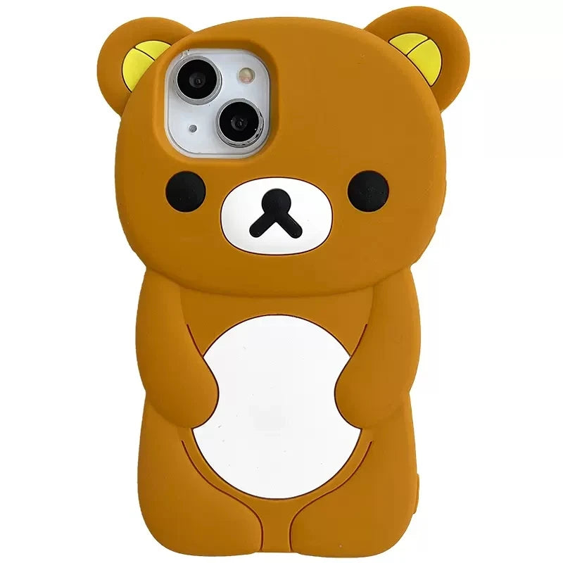 Rilakkuma Bear Silicone iPhone Case