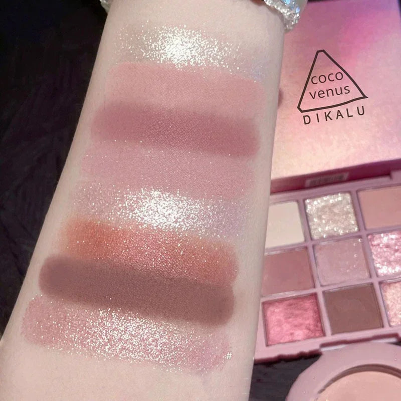 DIKALU  Coco Venus Matte Shimmer Eyeshadow Palette