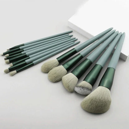 Makeup Brush Set and Bag 13 Pcs