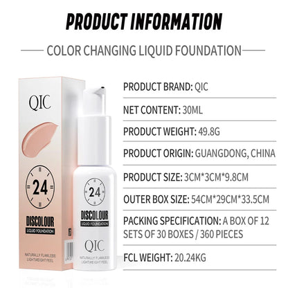 QIC Color Changing Liquid Foundation