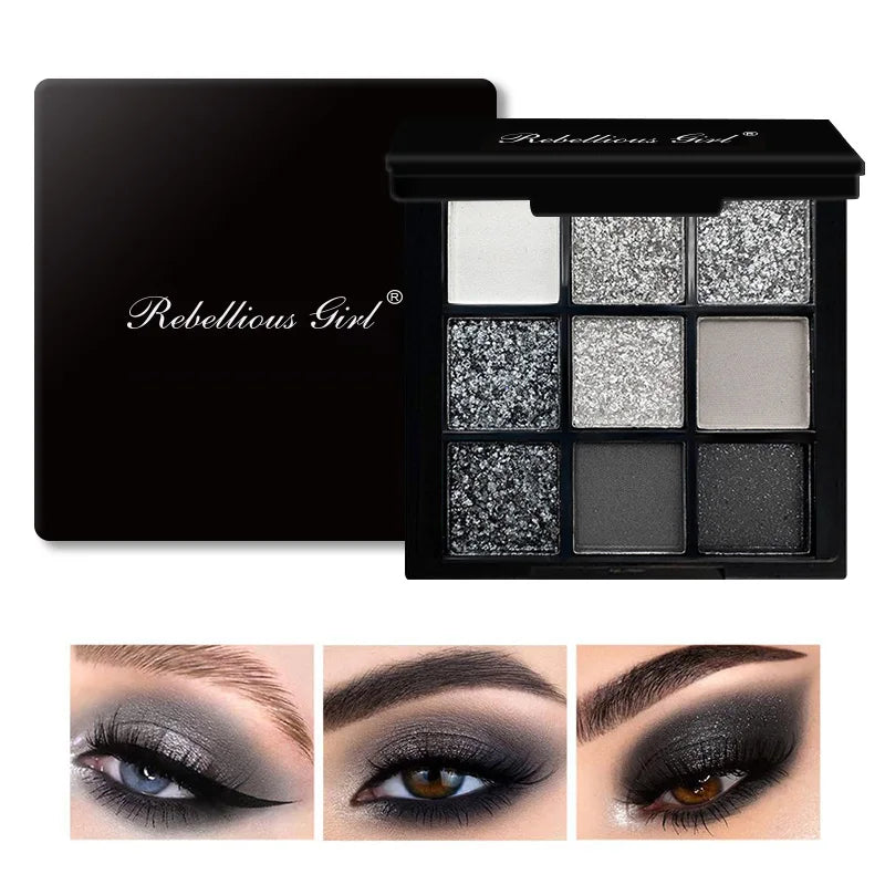 Rebellious Girl  Matte Shimmer Eyeshadow Palette