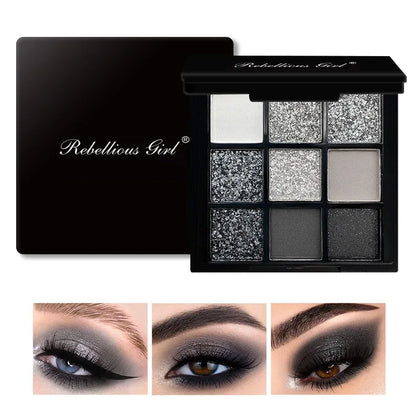 Rebellious Girl  Matte Shimmer Eyeshadow Palette