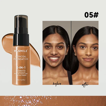 MLSMILE 2-IN-1 Liquid Foundation and Concealer