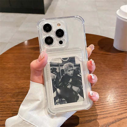 Transparent Card Slot iPhone Case