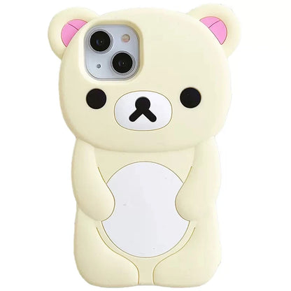 Rilakkuma Bear Silicone iPhone Case