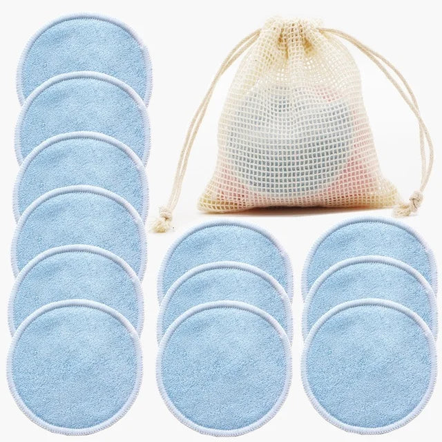 Reusable Makeup Remover Cotton Pads 12PC