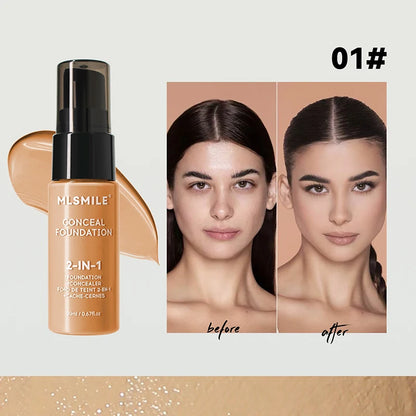 MLSMILE 2-IN-1 Liquid Foundation and Concealer