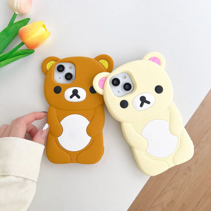 Rilakkuma Bear Silicone iPhone Case