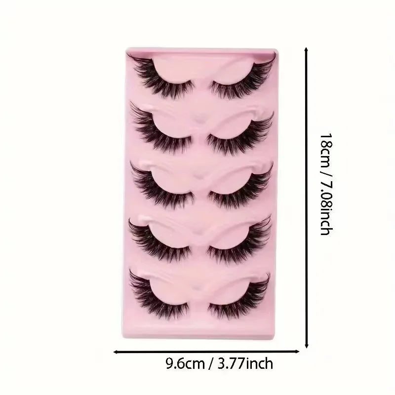 Cat Eye Strip Lashes 5 Pairs