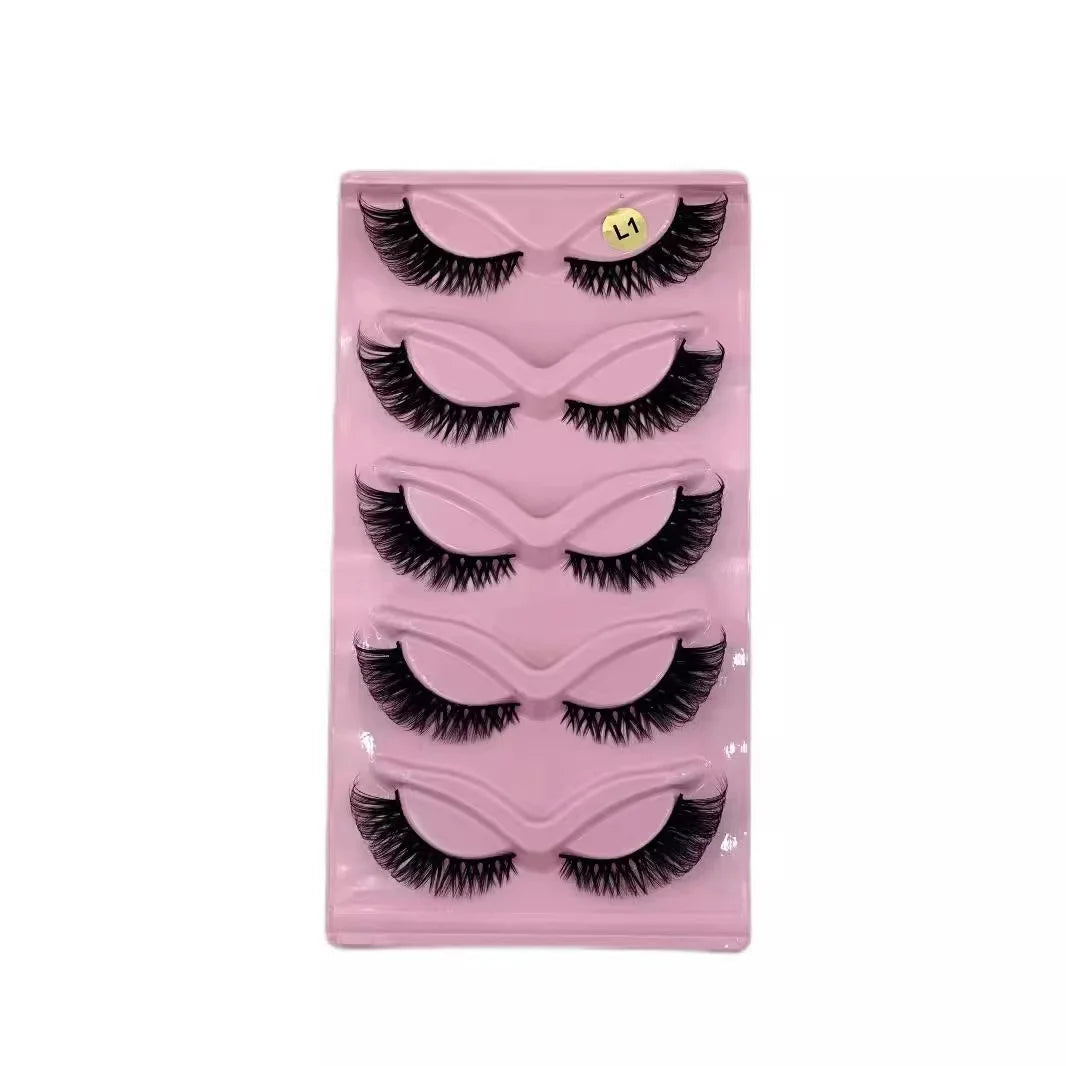 Cat Eye Strip Lashes 5 Pairs